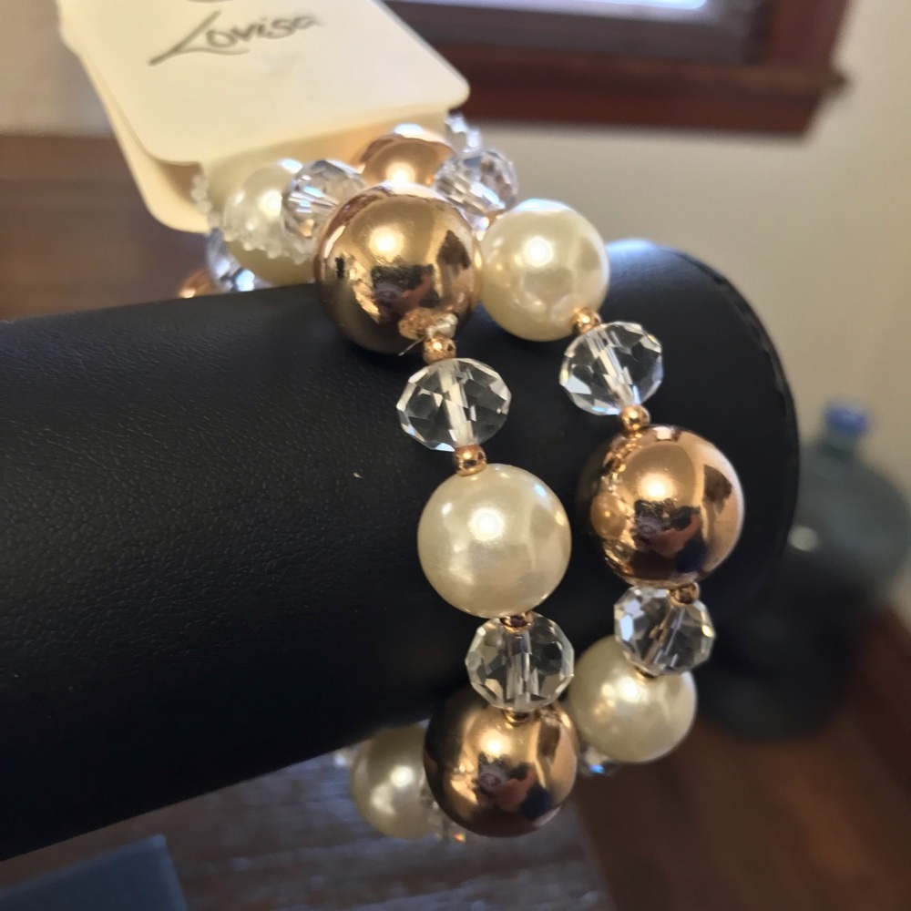 Bracelet Sg Prl 2Pk Bl Pearl